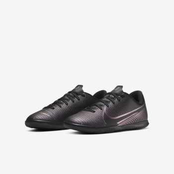 Nike Jr. Mercurial Vapor 13 Club IC - Nagyobb Gyerek Focicipő - Fekete/Fekete